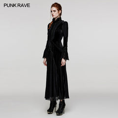 WQ-661LQF Gothic Daily velvet Dress?-??Punk Rave Clothing