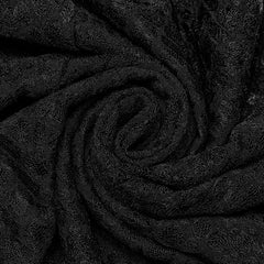 WQ-710LQF Sheer Lace Gothic Maxi Dress With Flared Hem Design?-??Punk Rave Clothing