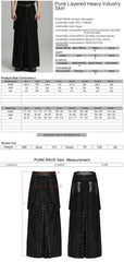 WQ-718BQM Elegant Gothic Punk Skirt with Lace-Up Details?-??Punk Rave Clothing
