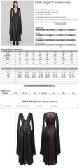 WQ-776LQF Elegant Long Gothic V-Neck Dress with Sheer Cape Details?-??Punk Rave Clothing
