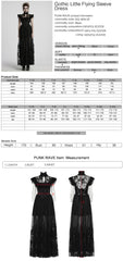 WQ-869LQF Gothic Dress Black Lace Corset High Collar Victorian Style Elegance