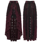 WQ-924BQF Victorian Gothic Skirt Layered Lace High-Low Hem Design