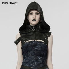 WS-275MZF Gothic Hooded Shoulder Harness?-??Punk Rave Clothing