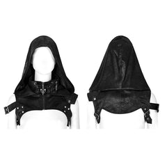 WS-275MZF Gothic Hooded Shoulder Harness?-??Punk Rave Clothing