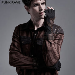 WS-423SSM Steampunk knit gloves?-??Punk Rave Clothing
