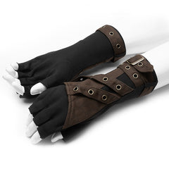 WS-423SSM Steampunk knit gloves?-??Punk Rave Clothing