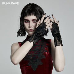WS-440SSF Gorgeous Gothic Gloves?-??Punk Rave Clothing