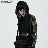 WS-448WJF Gothic hooded scarf?-??Punk Rave Clothing