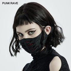 WS-465KZ Goth Dark Face Mask?-??Punk Rave Clothing