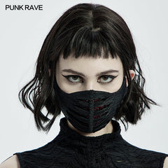 WS-465KZ Goth Dark Face Mask?-??Punk Rave Clothing