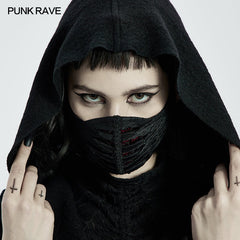 WS-465KZ Goth Dark Face Mask?-??Punk Rave Clothing