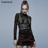 WS-482BDF Punk hollow-out vest?-??Punk Rave Clothing