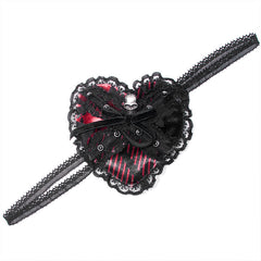 WS-489FSF Gothic heart eye mask?-??Punk Rave Clothing