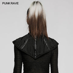 WS-493KZF Gothic Mesh Face Mask Steampunk Style with Spiked Details?-??Punk Rave Clothing