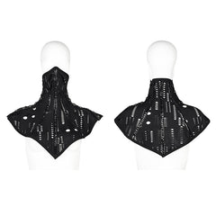 WS-493KZF Gothic Mesh Face Mask Steampunk Style with Spiked Details?-??Punk Rave Clothing