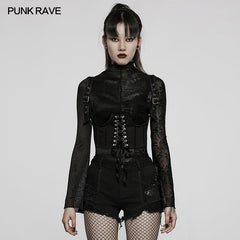 WS-503YDF Punk simple waistcoat?-??Punk Rave Clothing