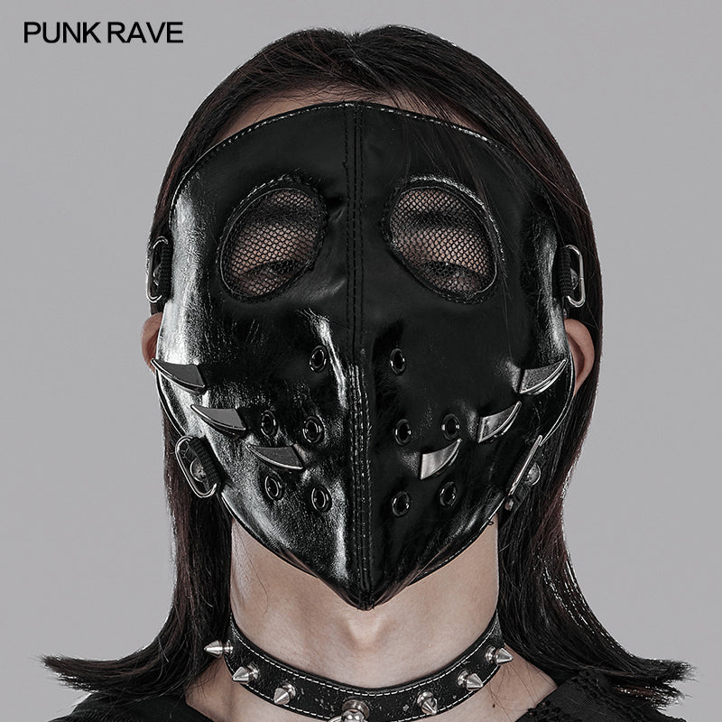 WS-526MZ Punk personalized PU facial mask?-??Punk Rave Clothing