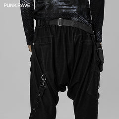 WS-528BBM Post-apocalyptic style waist bag?-??Punk Rave Clothing