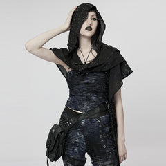 WS-534WJF Gothic Starry Hooded Punk Scarf Mysterious Constellation Wrap?-??Punk Rave Clothing