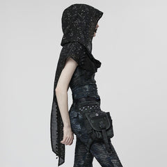 WS-534WJF Gothic Starry Hooded Punk Scarf Mysterious Constellation Wrap?-??Punk Rave Clothing