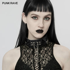 WS-539LHF Punk wild python grain choker?-??Punk Rave Clothing