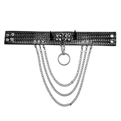 WS-539LHF Punk wild python grain choker?-??Punk Rave Clothing