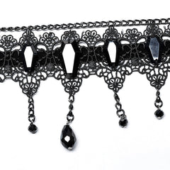 WS-542LHF Gothic glamorous choker?-??Punk Rave Clothing