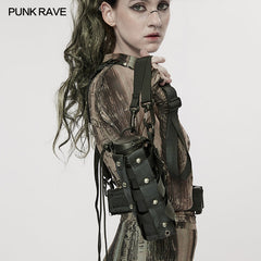 WS-546BB The Post-apocalyptic style water bottle bag?-??Punk Rave Clothing