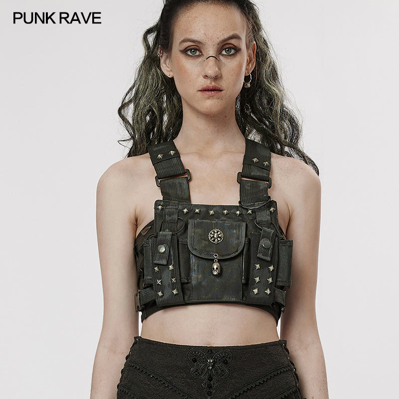 WS-547BBF The Post-apocalyptic style strap bag?-??Punk Rave Clothing