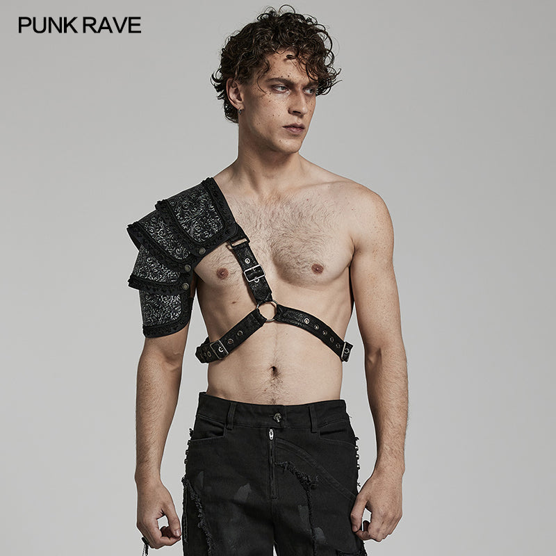 WS-553BDM Goth man shoulder armor?-??Punk Rave Clothing