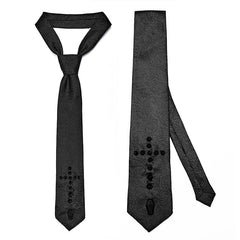 WS-555LHM Goth cross tie?-??Punk Rave Clothing