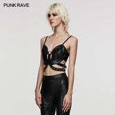 WS-556YDF PUNK Sexy Hollow Waist Corset?-??Punk Rave Clothing