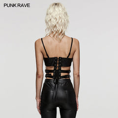 WS-556YDF PUNK Sexy Hollow Waist Corset?-??Punk Rave Clothing