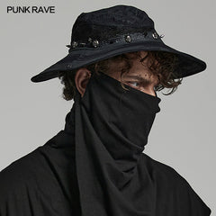 WS-560MZM Post Apocalyptic style distressed hat?-??Punk Rave Clothing