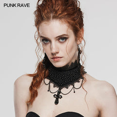 WS-568LHF Gorgeous gothic choker?-??Punk Rave Clothing