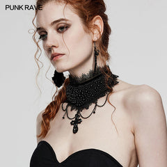 WS-568LHF Gorgeous gothic choker?-??Punk Rave Clothing