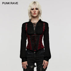 WS-569YDF 2024 Goth Corset?-??Punk Rave Clothing