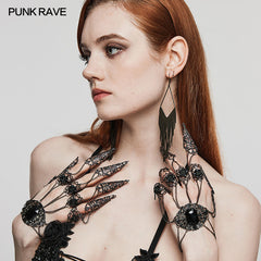 WS-575SSF Goth Finger Bracelet?-??Punk Rave Clothing