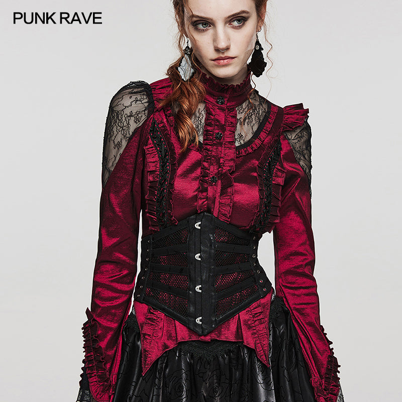 WS-580YDF 2024 PUNK RAVE Corset?-??Punk Rave Clothing
