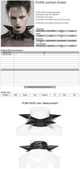 WS-583LHM Spiked Leather Choker Punk Accessories Neckwear Bold Statement Piece?-??Punk Rave Clothing