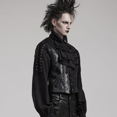 WS-589LHM Gothic Lace Layered Choker Statement Bow Tie?-??Punk Rave Clothing