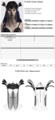 WS-607QTF Gothic Bat Wing Chain Headdress Punk Accessories Mask?-??Punk Rave Clothing