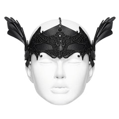 WS-607QTF Gothic Bat Wing Chain Headdress Punk Accessories Mask?-??Punk Rave Clothing
