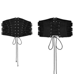 WS-631YDM Gothic Lace-Up Punk Corset Waist Cincher Belt?-??Punk Rave Clothing