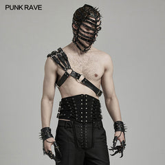 WS-636BDM Edgy Shoulder Harness Spiked Punk Accessories Adjustable Straps?-??Punk Rave Clothing