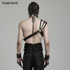 WS-636BDM Edgy Shoulder Harness Spiked Punk Accessories Adjustable Straps?-??Punk Rave Clothing
