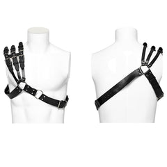 WS-636BDM Edgy Shoulder Harness Spiked Punk Accessories Adjustable Straps?-??Punk Rave Clothing