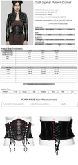WS-649YDF Elegant Gothic Spinal Pattern Corset with Lace-Up Detail?-??Punk Rave Clothing