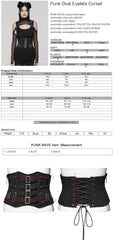WS-656YDF Gothic Punk Corset Belt with Buckles and Lacing?-??Punk Rave Clothing