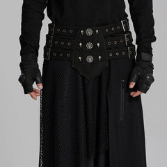 WS-673YDM Gothic Studded Multi-Strap Belt Punk Accessories?-??Punk Rave Clothing